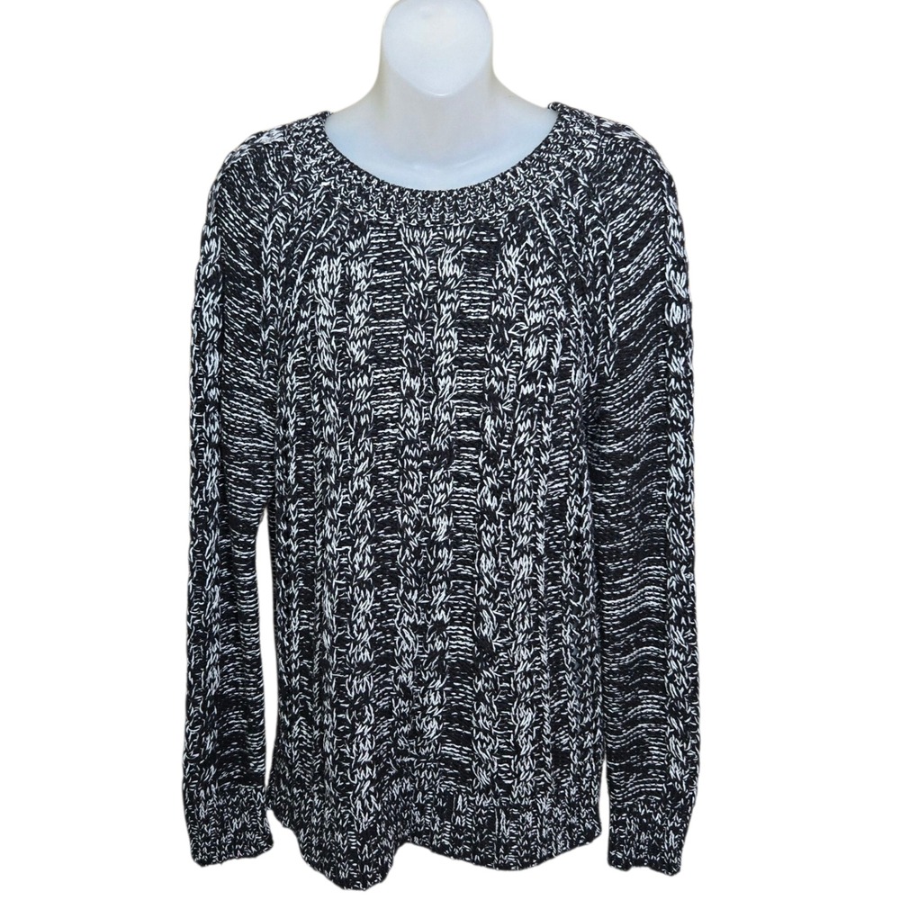 Gap Womens Fisherman Cable Knit Sweater Size M Tall Winter Cozy‎ Lodge Cabin